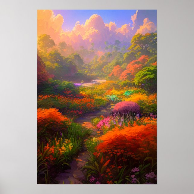 Póster Jardín del sol (Frente)