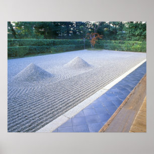 Póster Jardín del templo Daisen-in, Daitokuji, Kyoto, Jap