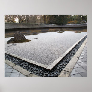 Póster Jardín del zen de Ryoan-ji