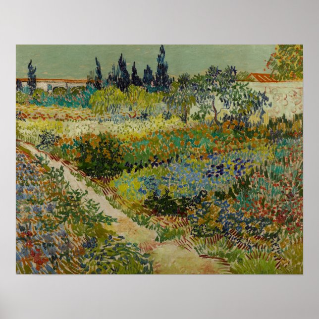 Póster Jardín en Arles (1888) de Van Gogh