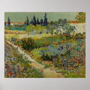 Póster Jardín en Arles por Vincent Van Gogh