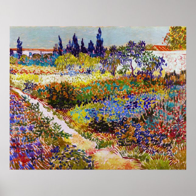 Póster Jardín en Arles, Van Gogh (Frente)