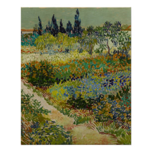 Póster Jardín en Arles - Vincent Van Gogh