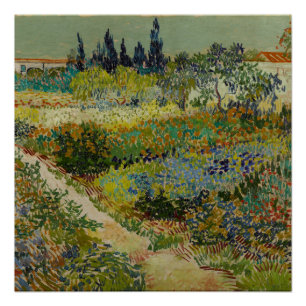 Póster Jardín en Arles - Vincent Van Gogh