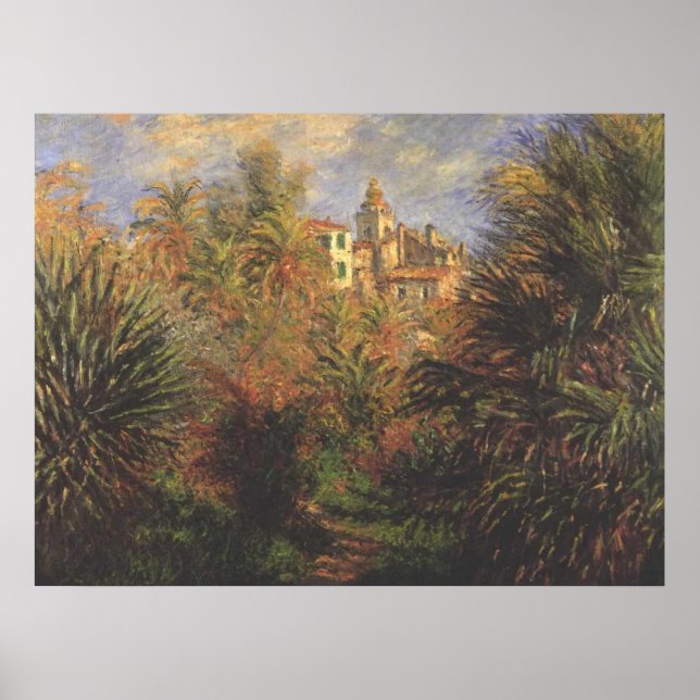 Póster Jardín en Bordighera - Claude Monet - c1900 (Frente)