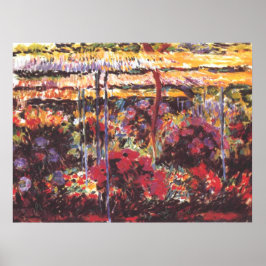 Póster Jardín en Giverny - Claude Monet - c1900