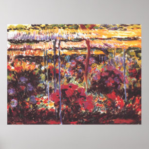 Póster Jardín en Giverny - Claude Monet - c1900