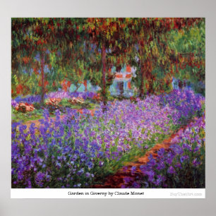 Póster Jardín en Giverny por Claude Monet