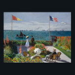 Póster Jardín en Sainte-Adresse (1867) Claude Monet Art<br><div class="desc">Jardín en Sainte-Adresse (1867) - pintura al óleo del post impresionismo de Claude Monet Sainte-Adresse, un pueblo de playa adyacente a Le Havre, fue donde el famoso artista post-impresionista Claude Monet y su familia pasaron el verano de 1867. Para esta imagen brillosa y soleada del ocio moderno, Monet utilizó como...</div>
