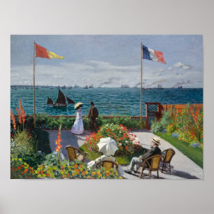 Póster Jardín en Sainte-Adresse (1867) Claude Monet Art