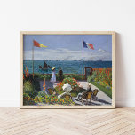 Póster Jardín en Sainte-Adresse | Claude Monet<br><div class="desc">Jardín en Sainte-Adresse o Jardin à Sainte-Adresse (1867) del impresionista francés Claude Monet. El cuadro representa una escena de ocio contemporáneo iluminada por el sol en la localidad costera de Sainte-Adresse,  en Monet. Utilice las herramientas de diseño para agregar texto personalizado o personalizar la imagen.</div>