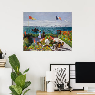 Póster Jardín en Sainte-Adresse Claude Monet