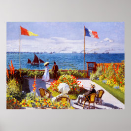 Póster Jardín en Sainte-Adresse por Claude Monet