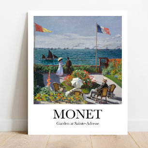 Póster Jardín en Sainte-Adresse por Claude Monet