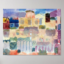 Póster Jardín en St. Germain : Paul Klee 1914