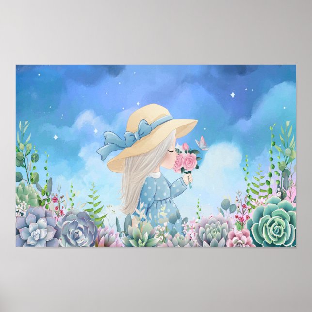 Póster Jardín encantado - Hermosos niños Chicas (Frente)