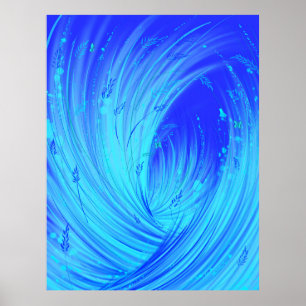 Póster Jardín encantado - Ola extraña