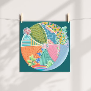 Póster Jardín exitoso