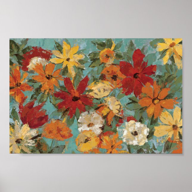 Póster Jardín expresivo brillante (Frente)