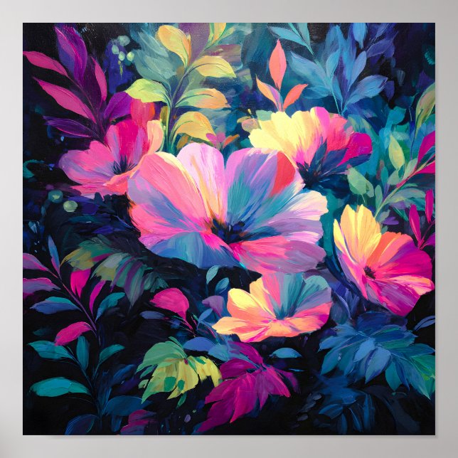 Póster Jardín floral Blossom Rush Spring (Frente)