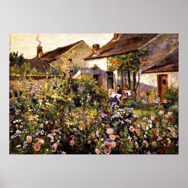 Póster Jardín francés - pintura de Otto Stark (Frente)