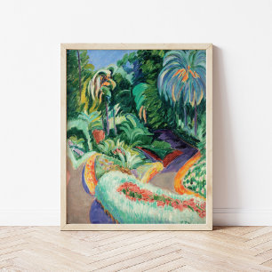 Póster Jardín   Francisco Iturrino