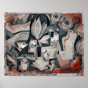 Póster Jardín fresco y seco Paul Klee