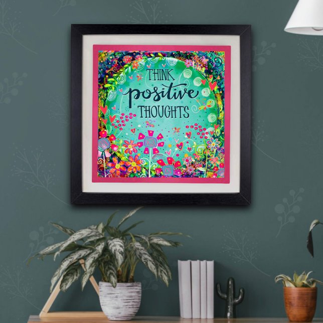 Póster Jardín inspirador de "Pensamientos Positivos" (Subido por el creador)