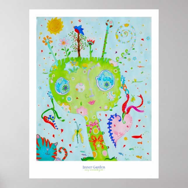 Póster Jardín interior II (Frente)