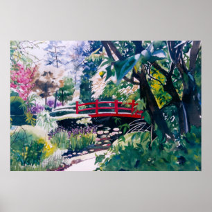 Póster Jardín japonés