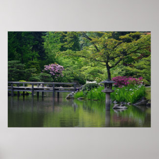 Póster Jardín japonés