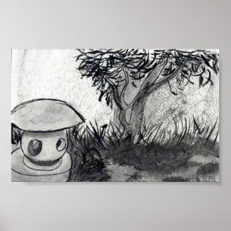 Póster Jardín japonés