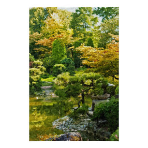 Póster Jardín Japonés
