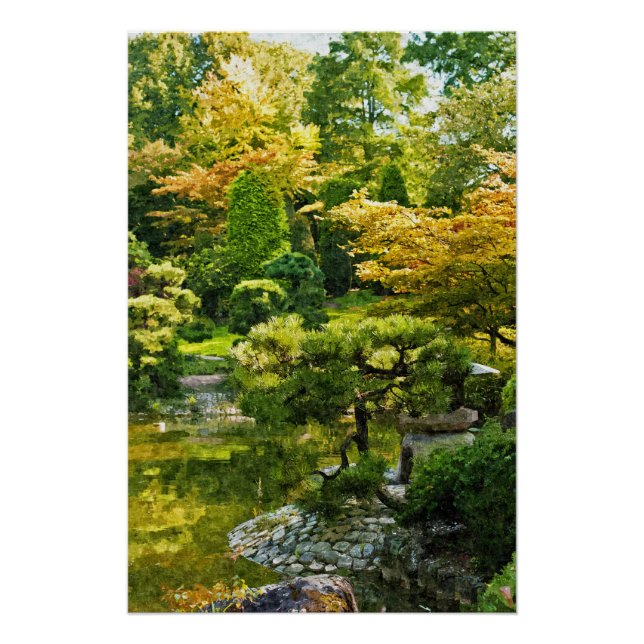 Póster Jardín Japonés (Anverso)