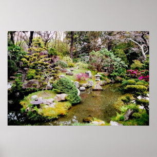 Póster Jardín japonés