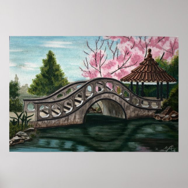 Póster jardín japonés (Frente)