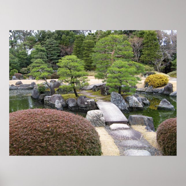 Póster Jardín japonés 日 本 庭 園 (Frente)