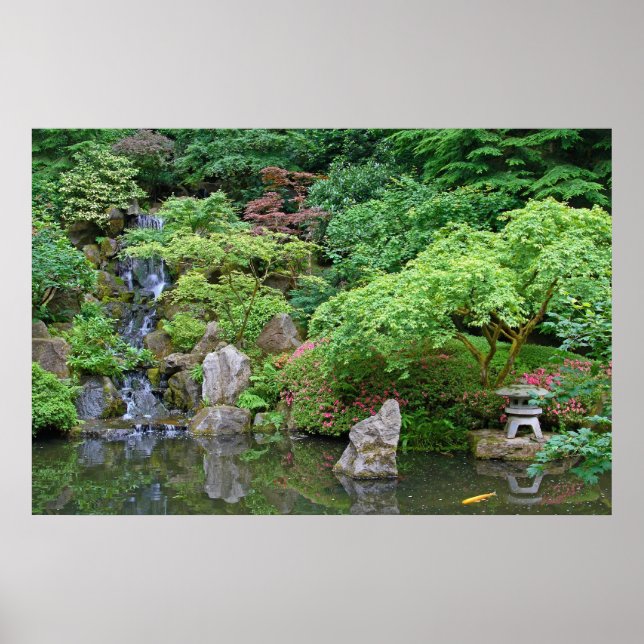 Póster Jardín Japonés de Portland (Frente)