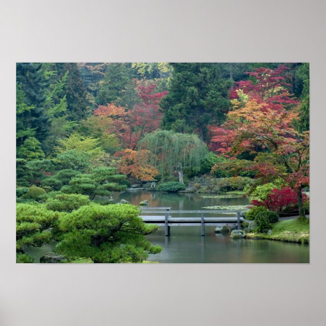 Póster Jardín Japonés en el Parque Washington (Frente)