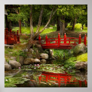 Póster Jardín japonés - Meditación