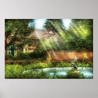 Póster Jardín - La piscina de las esperanzas