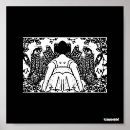 Póster Jardín místico