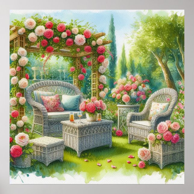Póster Jardín Retiro Paisaje 7 (Frente)