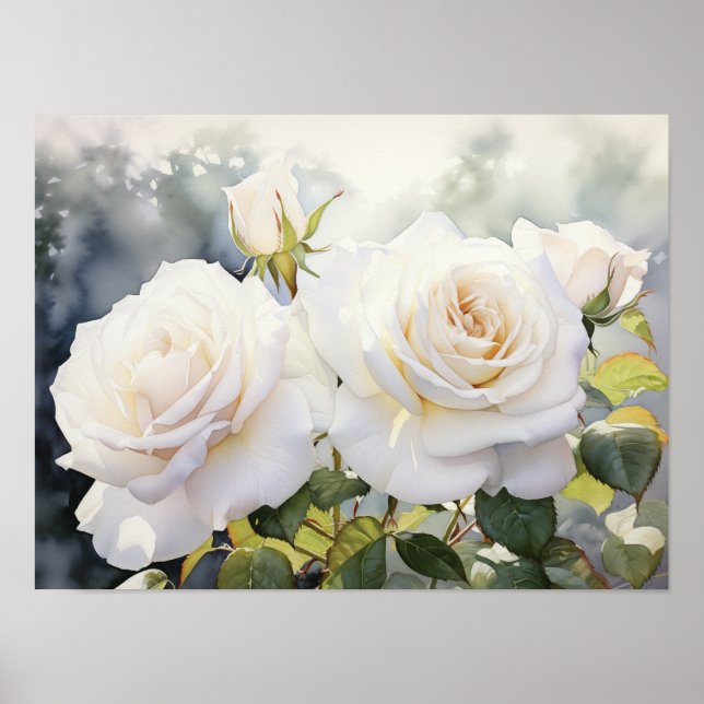 Póster Jardín Rosa (Frente)