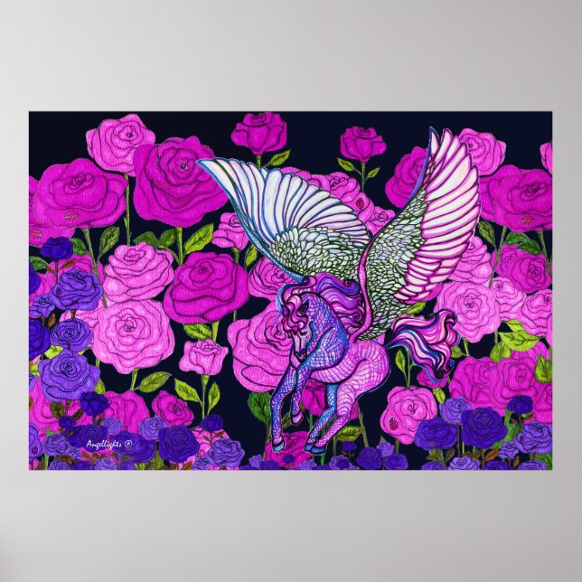 Póster Jardín Rosa (Frente)