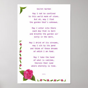Póster Jardín secreto