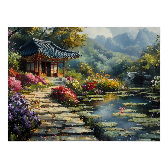 Póster Jardín secreto coreano (Anverso)