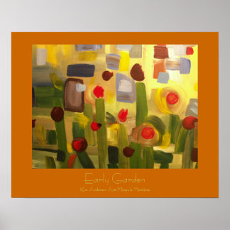 Póster Jardín temprano