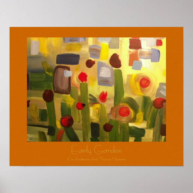 Póster Jardín temprano (Frente)