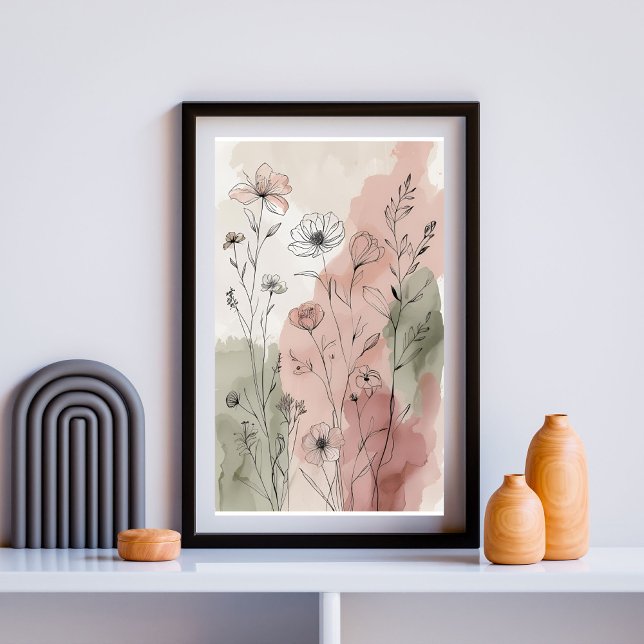 Póster Jardín Tranquilo de Flores Silvestres | Botánico A (Subido por el creador)